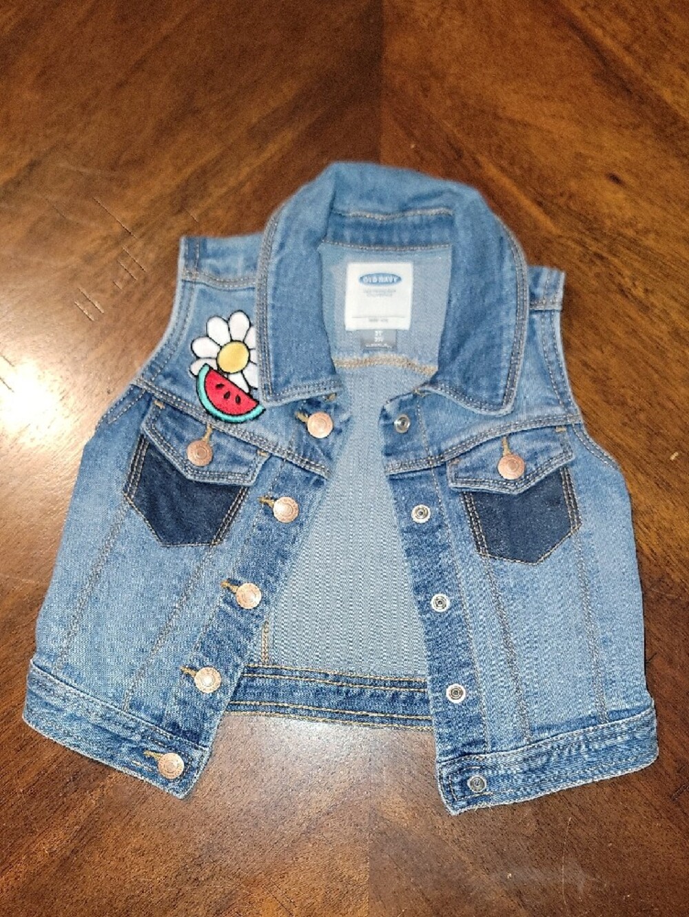 Lot 13 2T Toddler Girl Sundresses, Romper, Set, And Denim Vest Cat&Jack,Old Navy - Picture 14 of 14